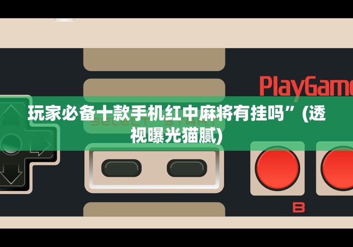 终于懂了“网上麻将开挂神器	”详细辅助透视