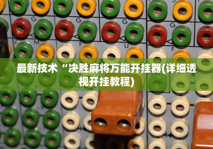 7分钟揭秘"微乐陕西麻将有没有挂	”(确实有挂)