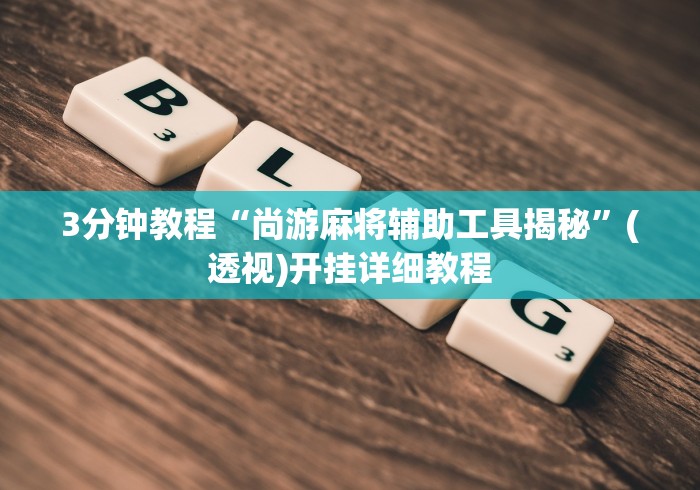 辅助神器“悠闲麻将有挂吗!专业师傅带你一起了解(确实有挂)