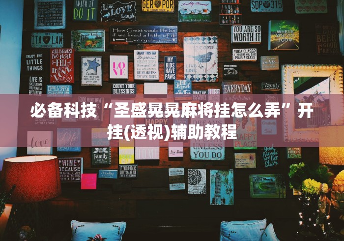 必备科技“圣盛晃晃麻将挂怎么弄”开挂(透视)辅助教程