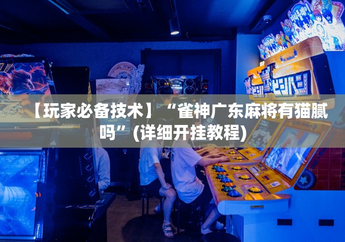 【玩家必备技术】“雀神广东麻将有猫腻吗	”(详细开挂教程)
