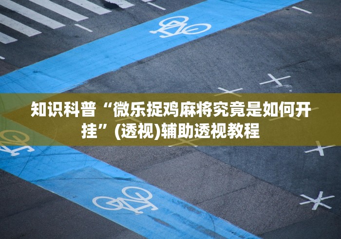 知识科普“微乐捉鸡麻将究竟是如何开挂”(透视)辅助透视教程