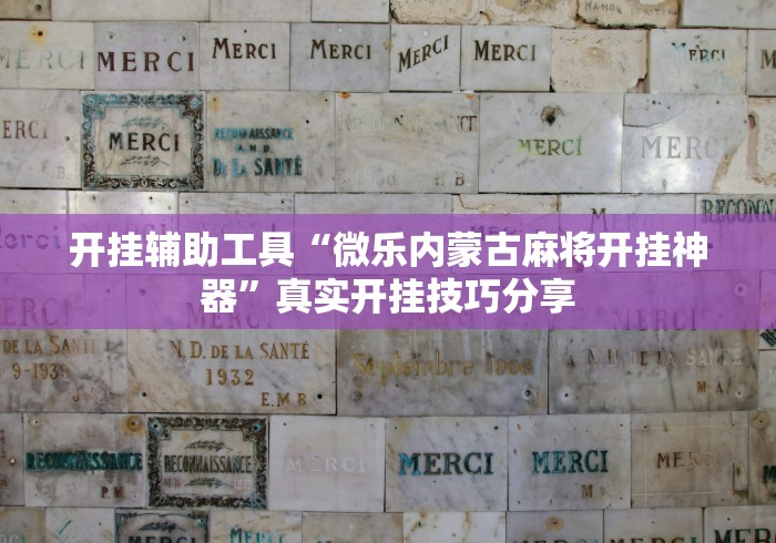 开挂辅助工具“微乐内蒙古麻将开挂神器”真实开挂技巧分享