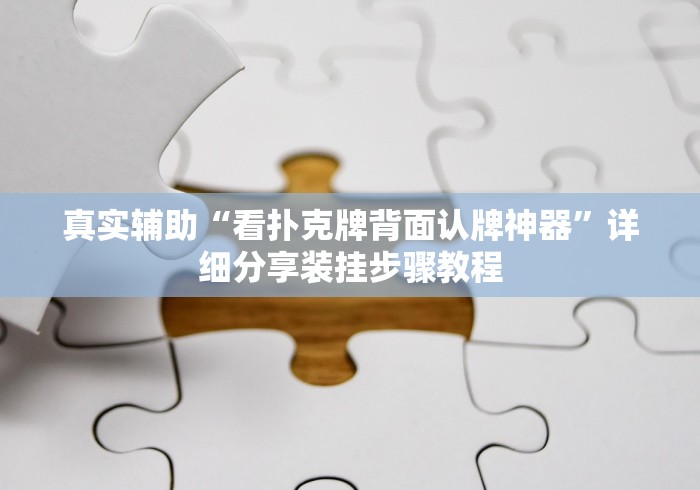 真实辅助“看扑克牌背面认牌神器	”详细分享装挂步骤教程